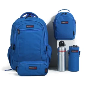 Red rock 4262 blue 4 zippers 5pcs backpack set