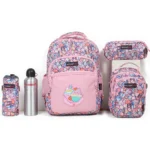 Red rock 4268 sweets design 3 zippers pink backpack set