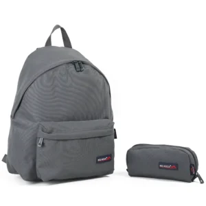 Red rock 4276 grey 2 zippers 2pcs backpack set