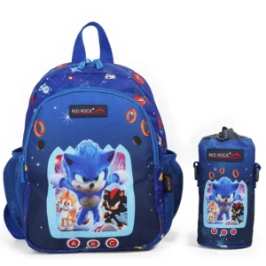 Red rock 4290 sonik design 2 zippers 2pcs blue backpack set