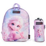 Red rock 4291 frozen princess design 1 zippers 2pcs light purple backpack set