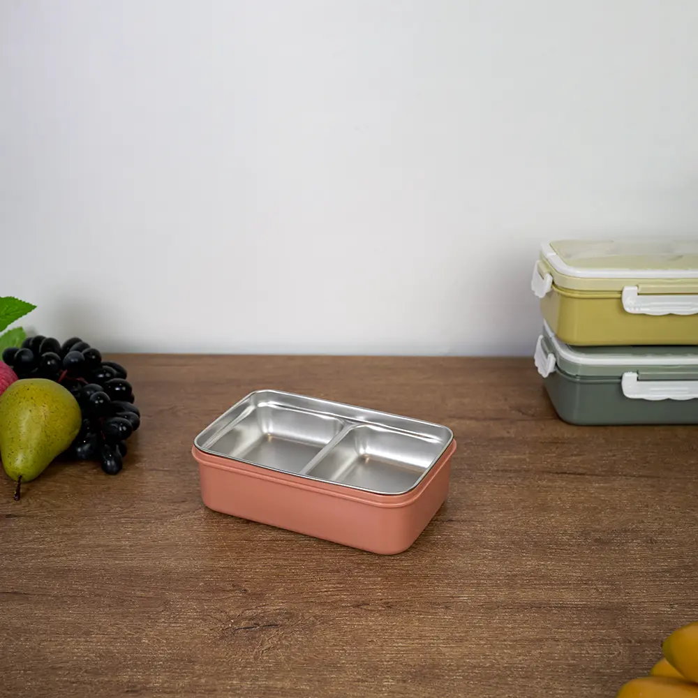 Stainless-2-Sections-Orange-Rectangular-Lunch-Box-with-Spoon-&-Fork2 Stainless 2 sections orange rectangular lunch box with spoon & fork2