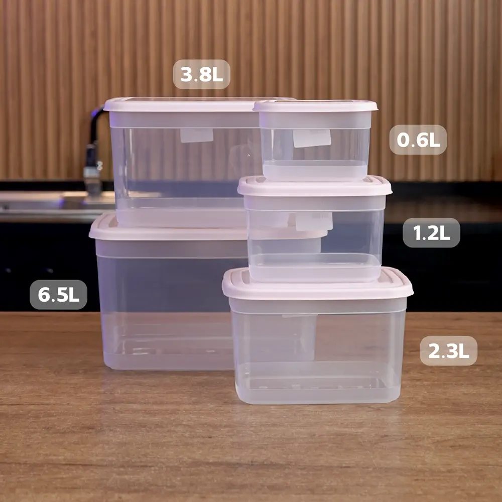 Transparent-30pcs-Storge-Boxes-Set-with-Pink-Lid2 Transparent 30pcs storge boxes set with pink lid2