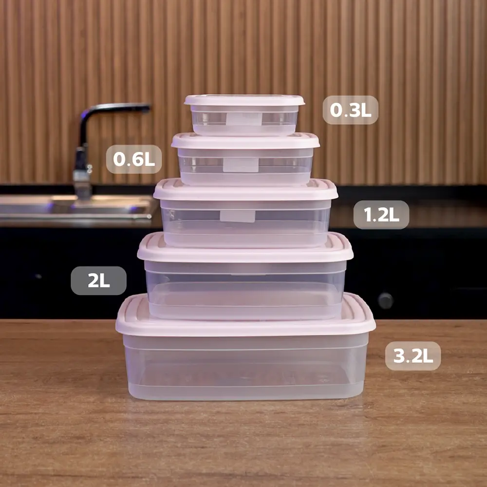 Transparent-30pcs-Storge-Boxes-Set-with-Pink-Lid3 Transparent 30pcs storge boxes set with pink lid3