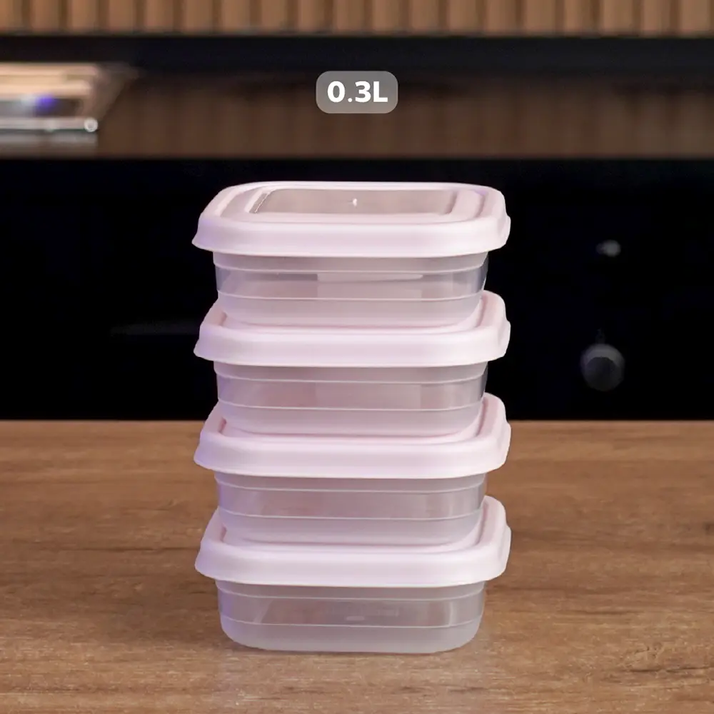 Transparent-30pcs-Storge-Boxes-Set-with-Pink-Lid4 Transparent 30pcs storge boxes set with pink lid4