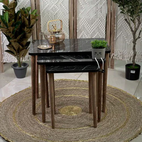 Turkish-Wooden-3Pcs-Rectangular-Marbled-Black-Tables-Set-with-Wooden-Legs Turkish wooden 3pcs rectangular marbled black tables set with wooden legs