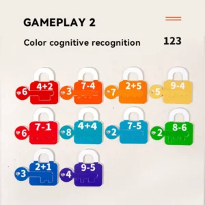 Alphabet & Number Matching Lock and Key Set1