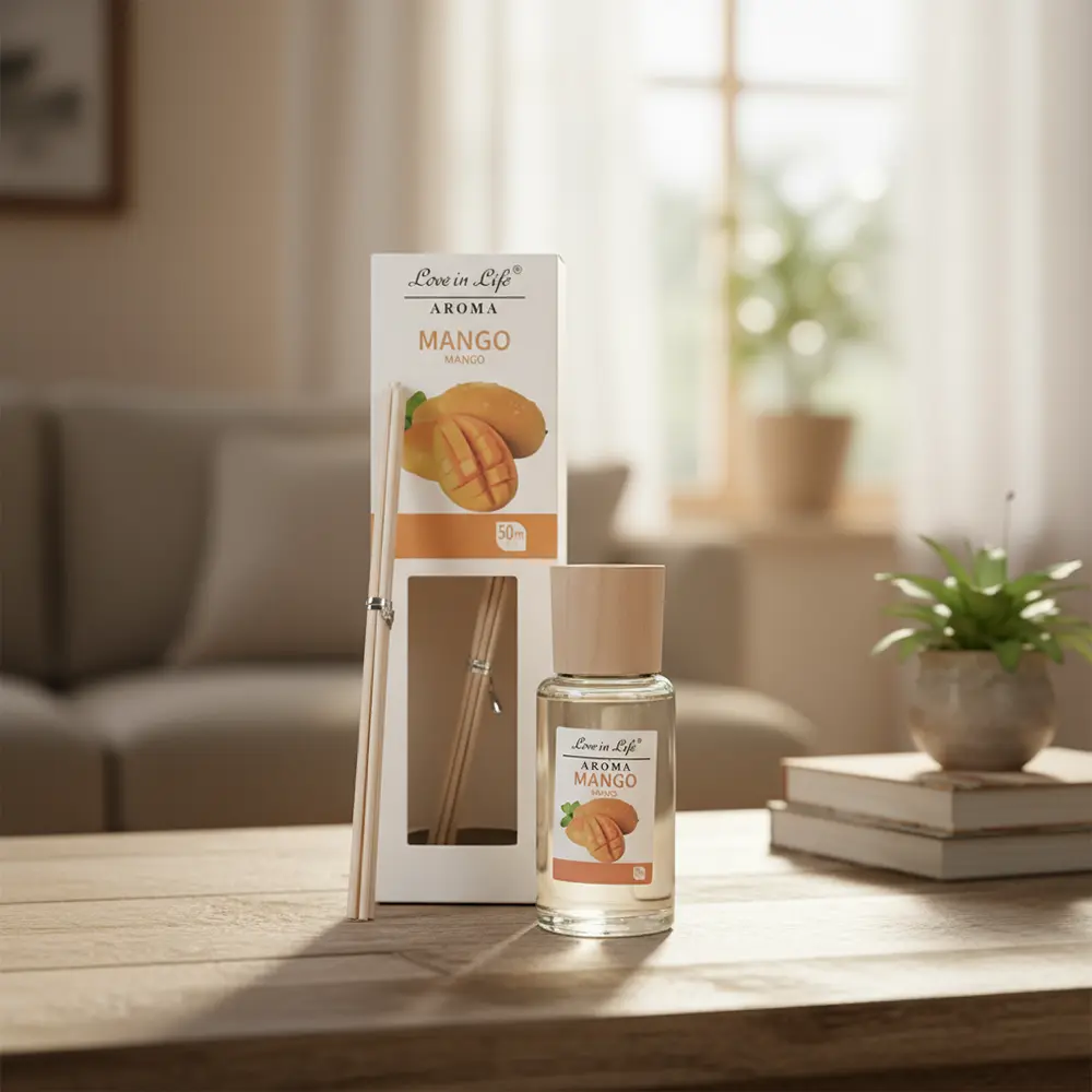 Aroma 50ml mango reed diffuser1