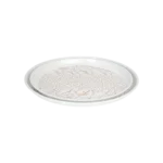 Chrome 2pcs marbled white tray set