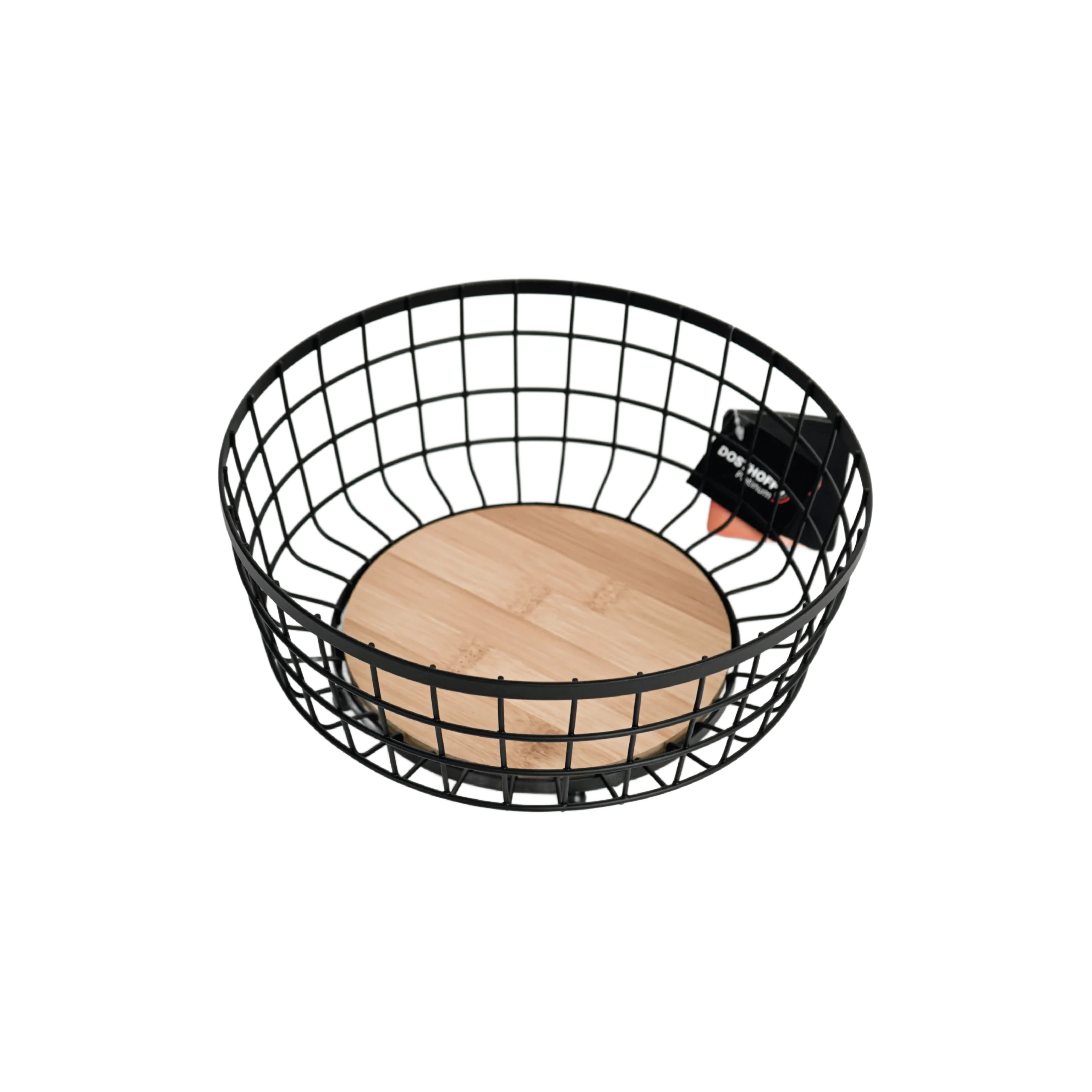 Dosthoff-Black-Iron-Grid-Fruit-Basket-with-Bamboo-Base2 Dosthoff black iron grid fruit basket with bamboo base2