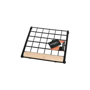 Dosthoff iron grid trivet with bamboo