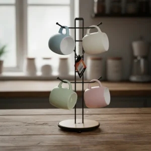 Dosthoff iron thick mug with bamboo base1