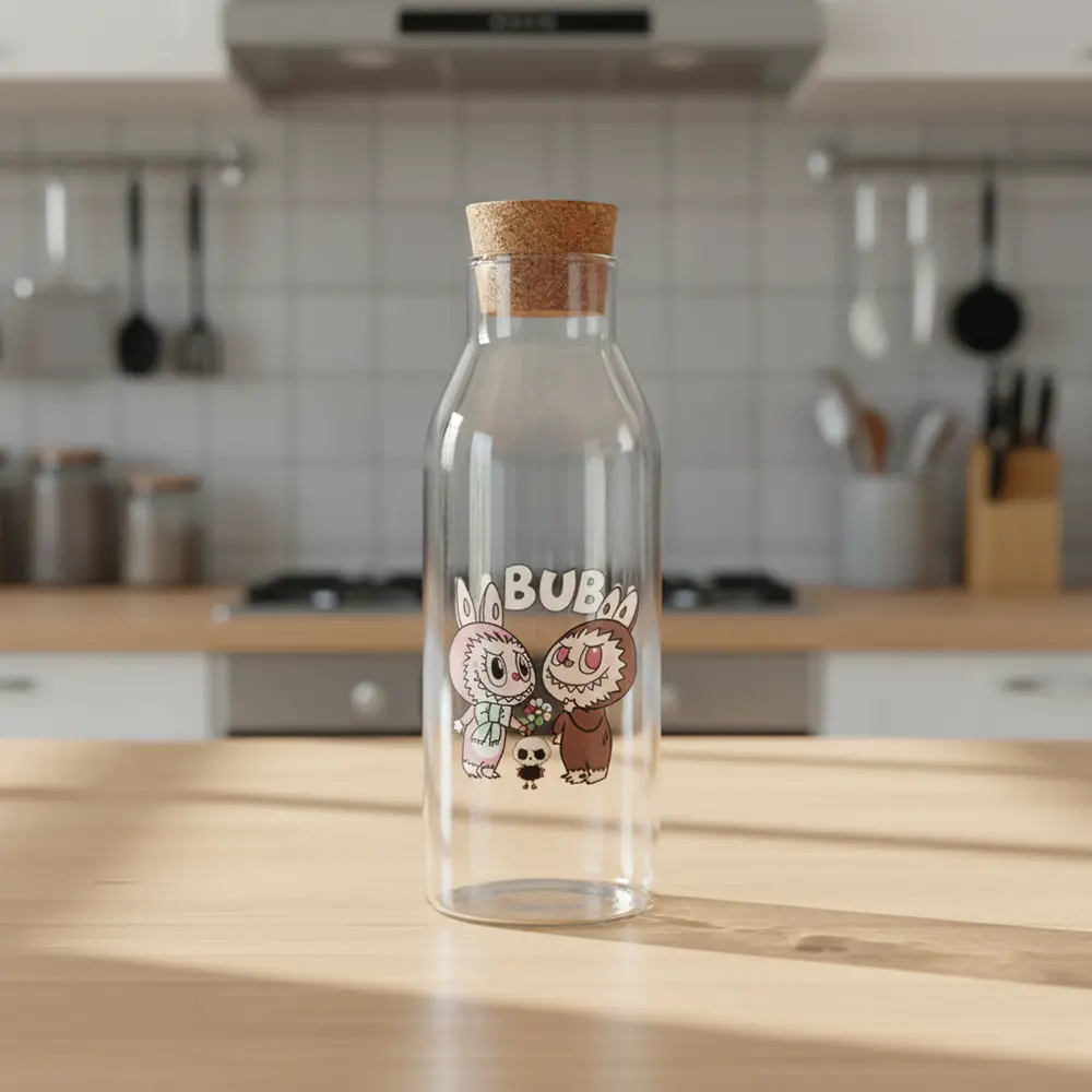 Glass-Labubu-Design-Water-Bottle-with-Wooden-Lid1 Glass labubu design water bottle with wooden lid1