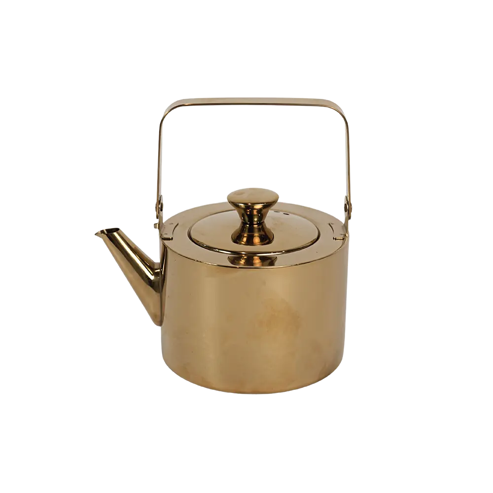 Gold medium tea pot