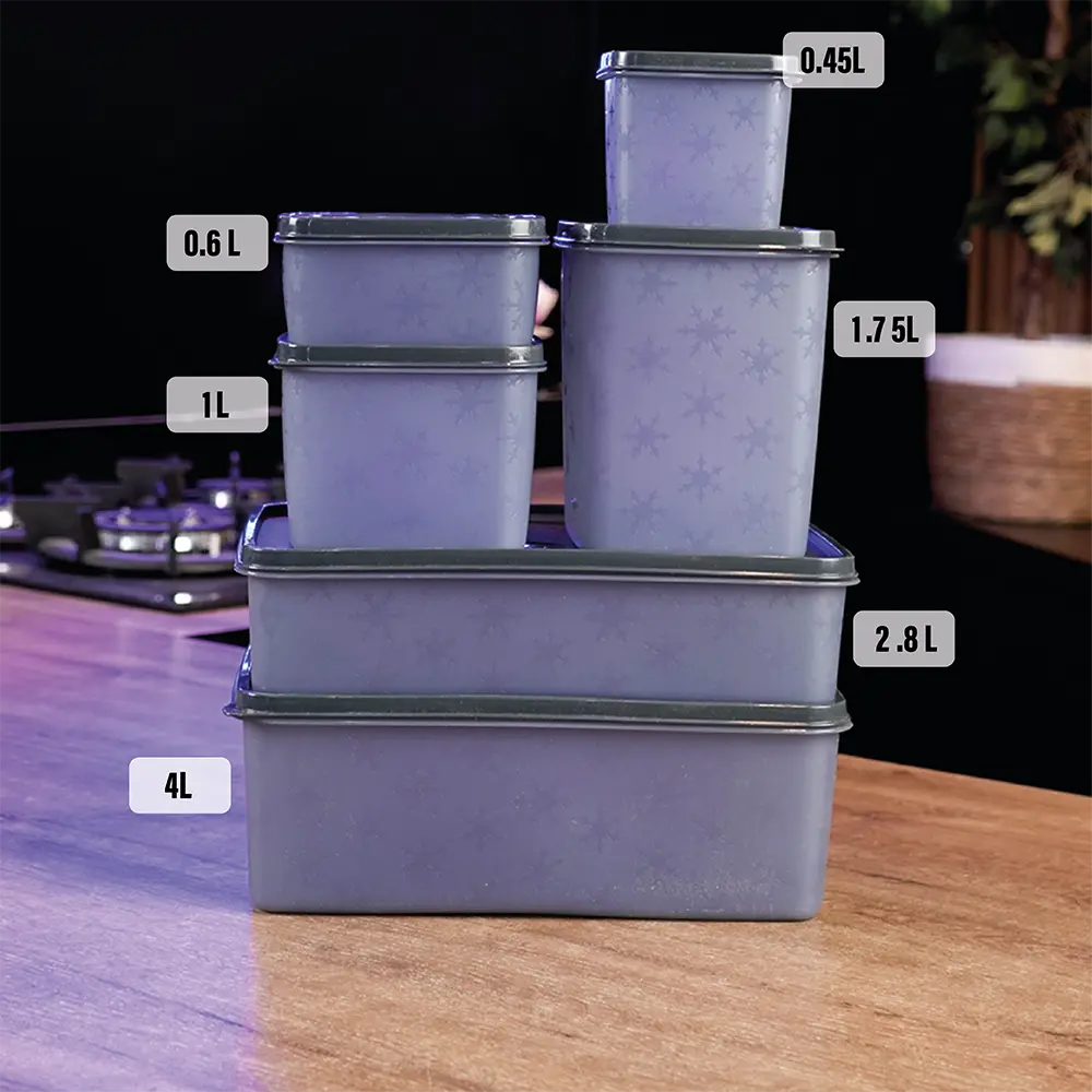 Grey 30pcs storage boxes set with grey lid1