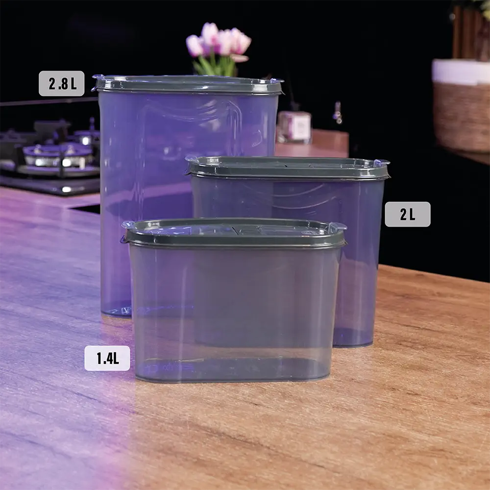 Grey 30pcs storage boxes set with grey lid2