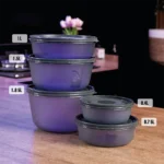 Grey 30pcs storage boxes set with grey lid4