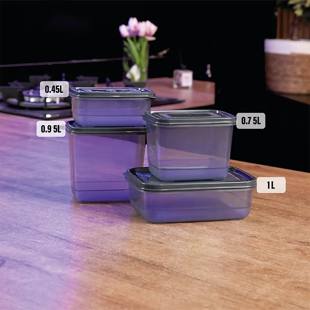 Grey 30pcs storage boxes set with grey lid7