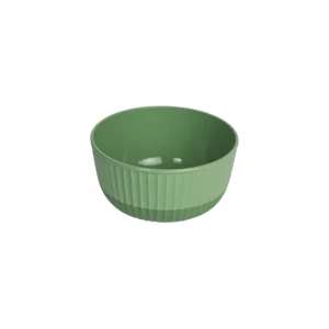 Hobbylife 0.5l ribbed design green bowl