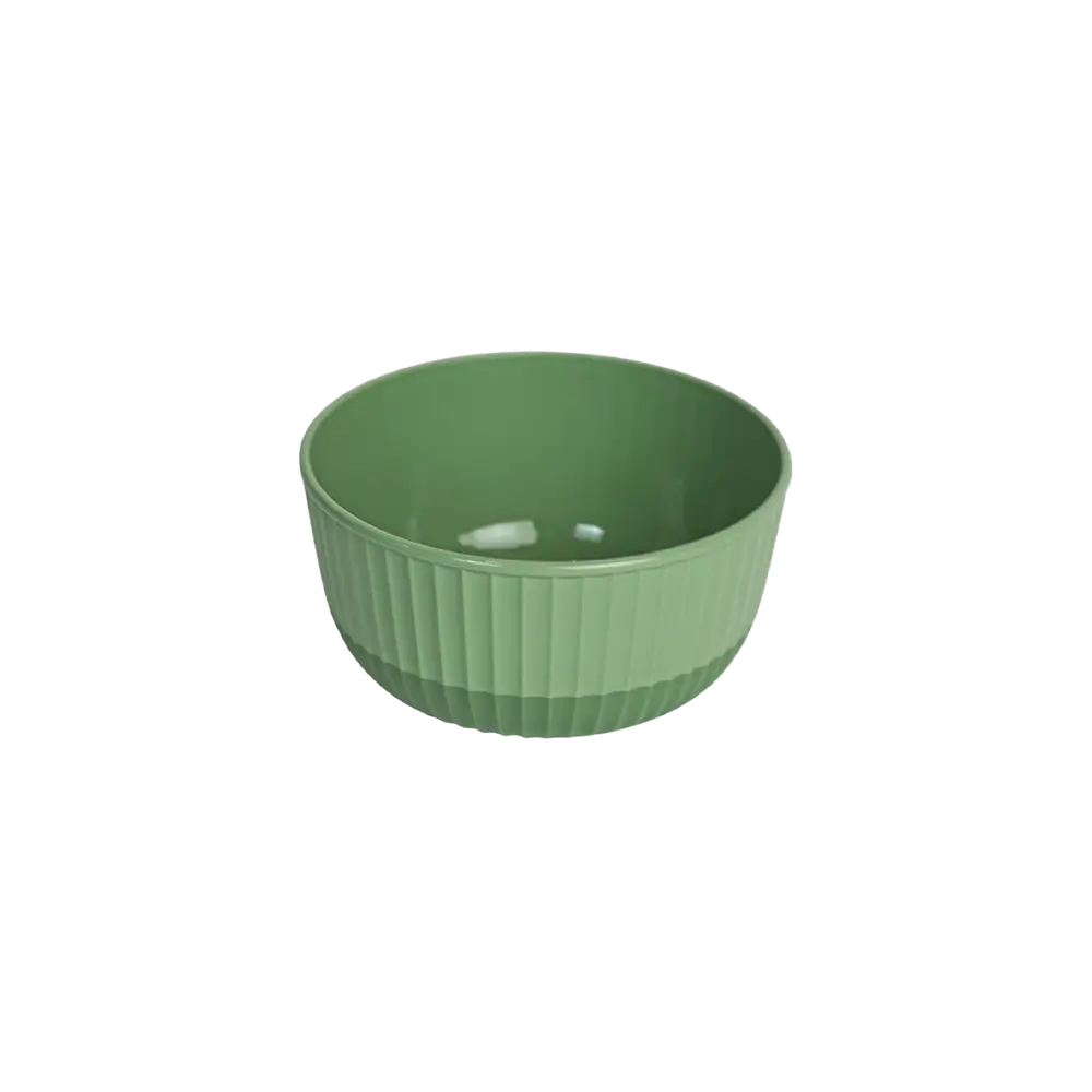 Hobbylife 0.5l ribbed design green bowl
