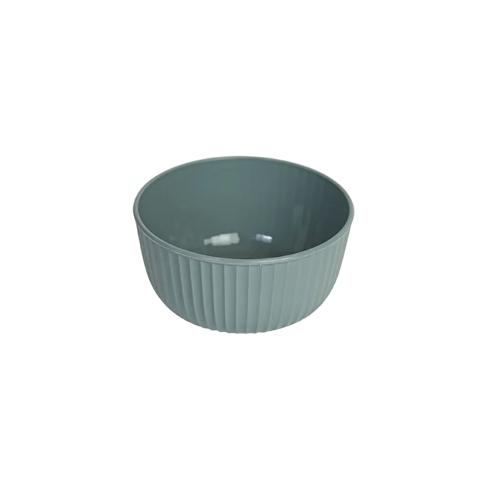 Hobbylife 0.5l ribbed design grey bowl with lid1
