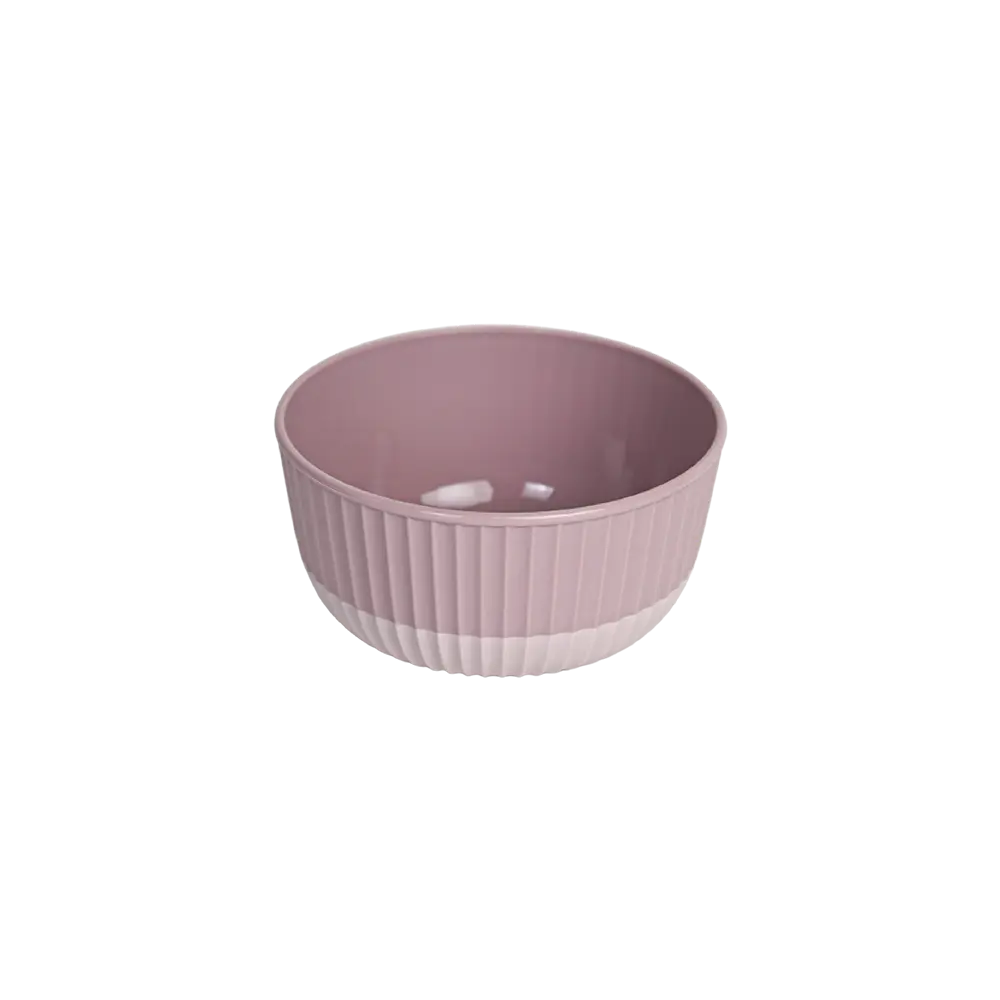 Hobbylife 0.5l ribbed design pink bowl