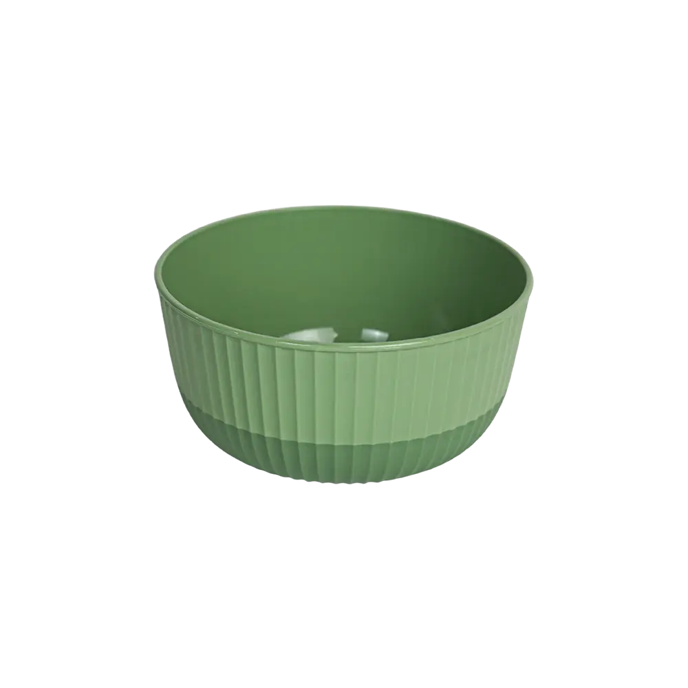 Hobbylife 1.3l ribbed design green bowl