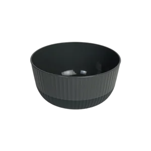 Hobbylife 2.6l ribbed design black bowl