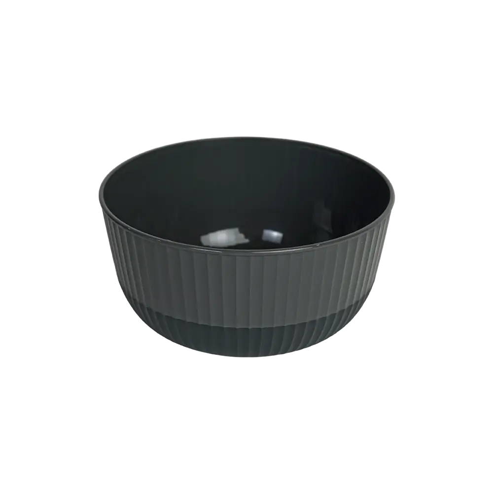 Hobbylife 2.6l ribbed design black bowl