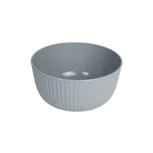 Hobbylife 2.6l ribbed design grey bowl with lid1