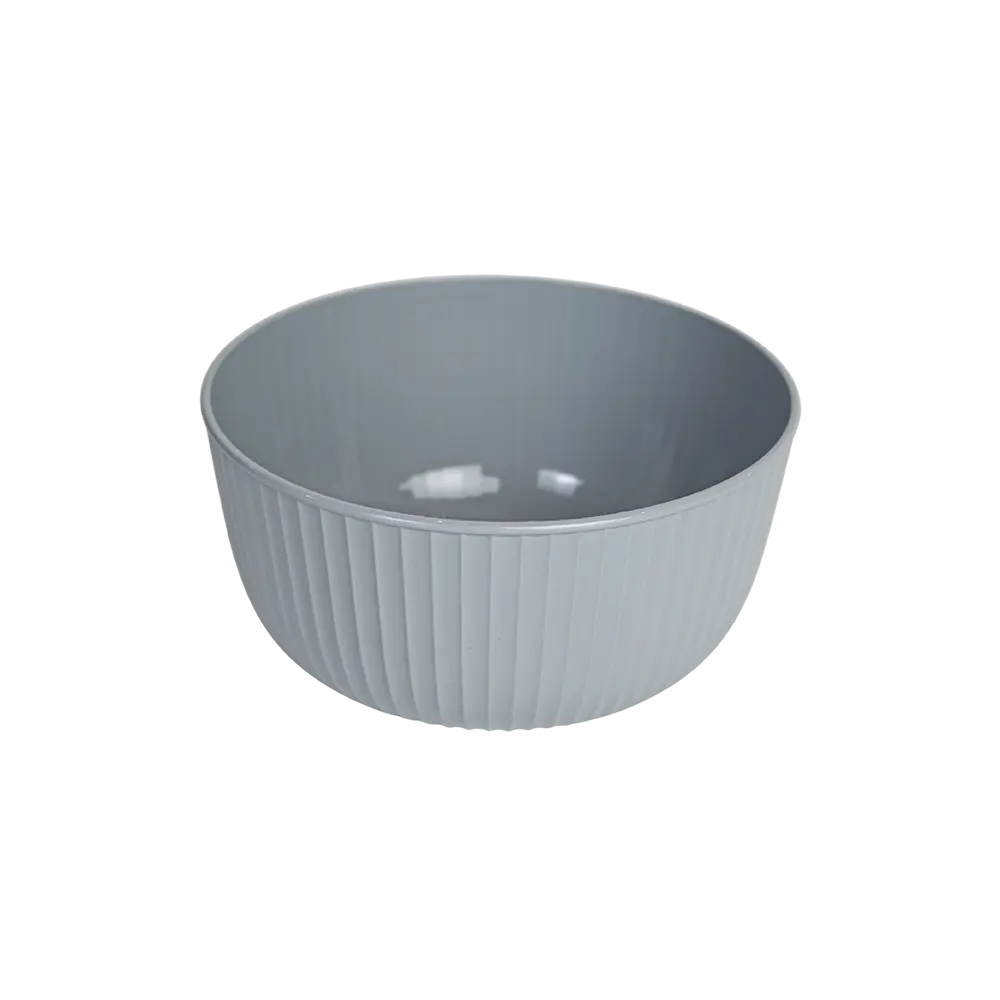 Hobbylife 2.6l ribbed design grey bowl with lid1