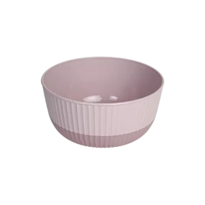 Hobbylife 2.6l ribbed design pink bowl