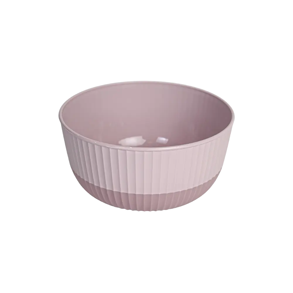 Hobbylife 2.6l ribbed design pink bowl
