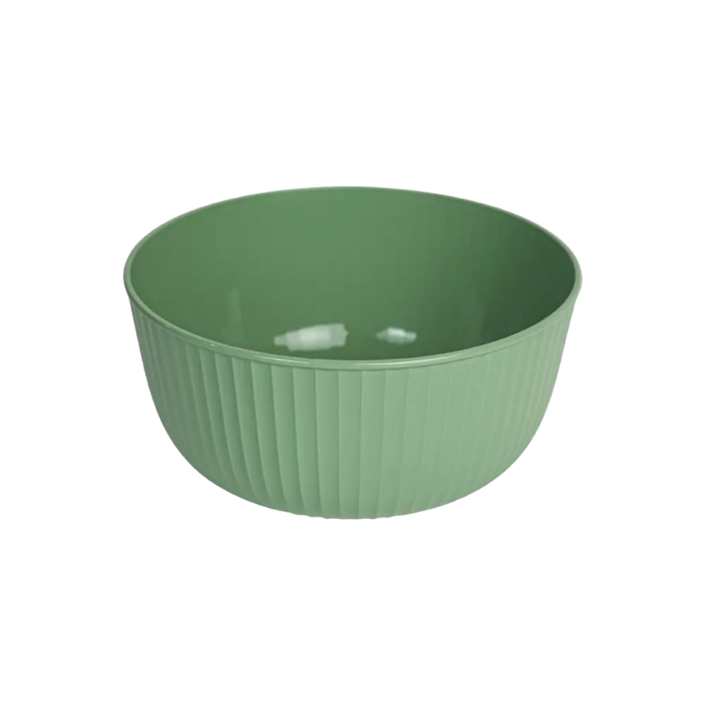 Hobbylife 4.2l ribbed design green bowl with lid1