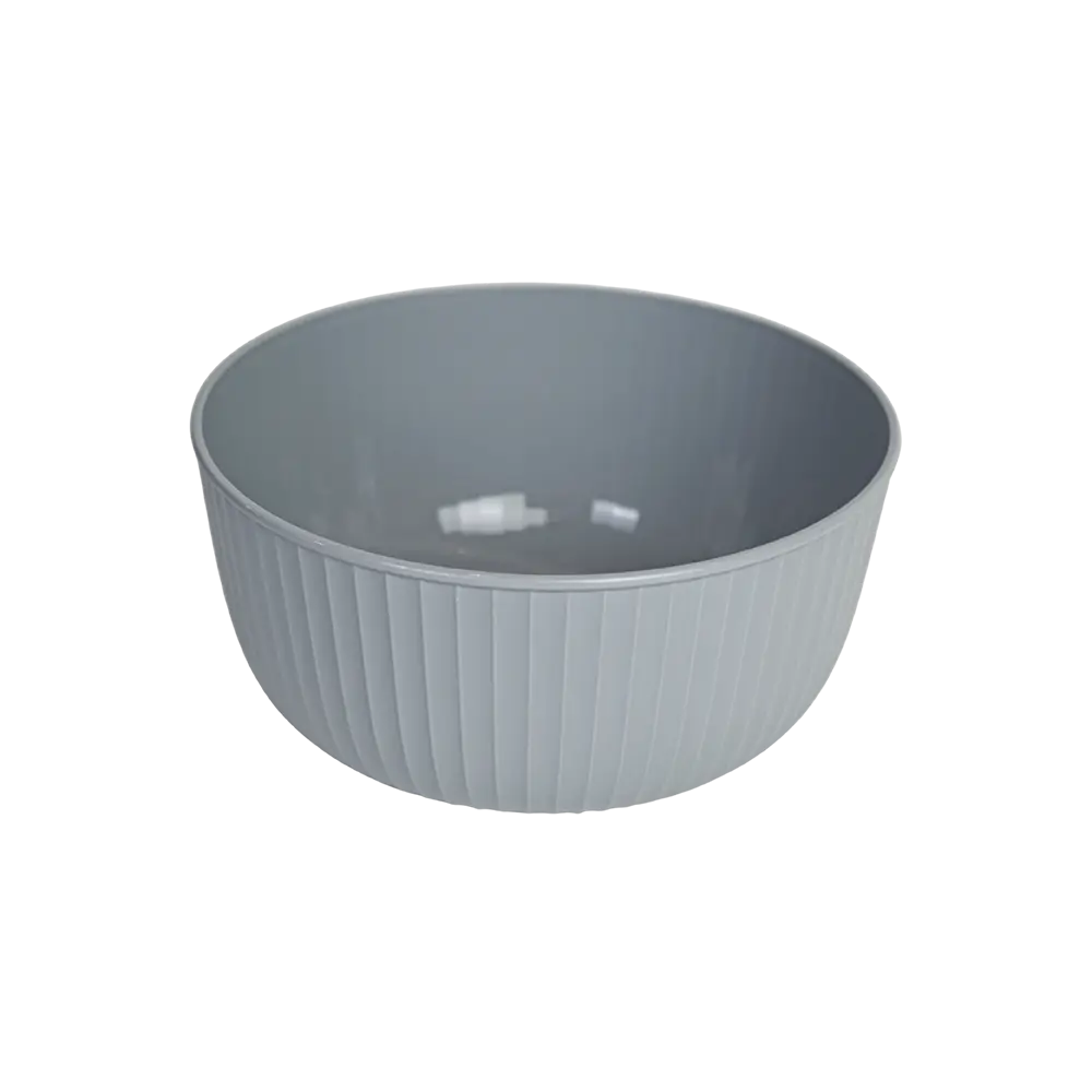 Hobbylife 4.2l ribbed design grey bowl with lid1