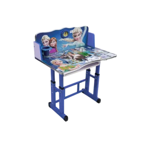 Kids adjustable frozen design navy blue table and chair set1