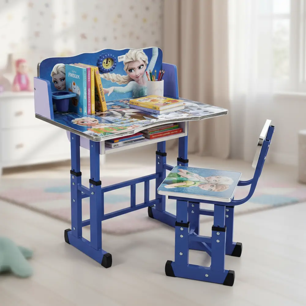 Kids-Adjustable-Frozen-Design-Navy-Blue-Table-and-Chair-Set3 Kids adjustable frozen design navy blue table and chair set3