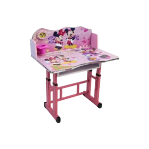 Kids adjustable mickey & minnie mouse design table and chair set1