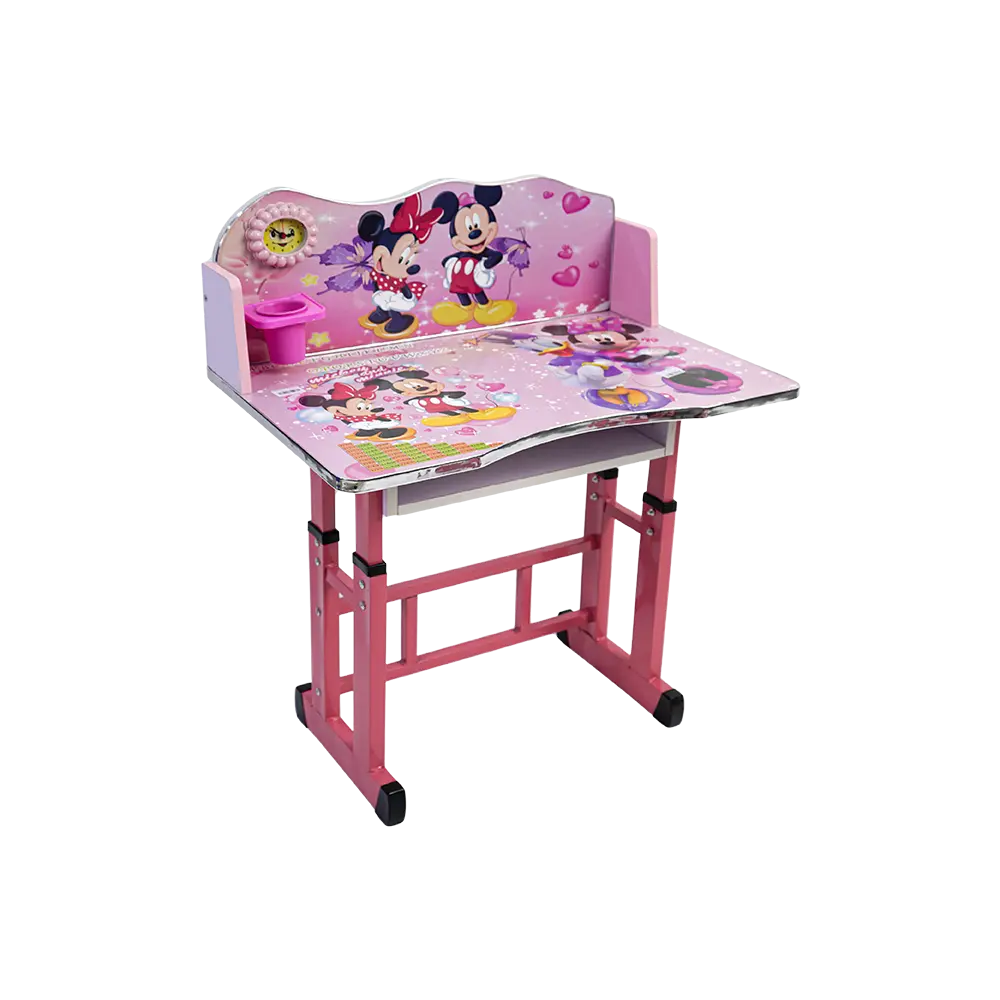Kids adjustable mickey & minnie mouse design table and chair set1
