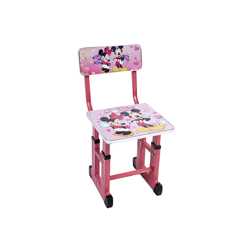 Kids adjustable mickey & minnie mouse design table and chair set2