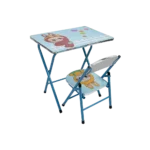 Kids folding labubu design blue table and chair set
