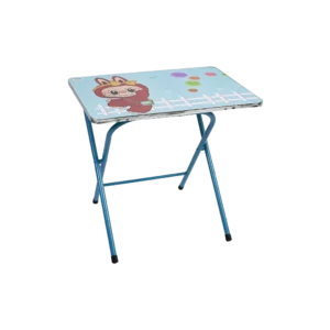 Kids folding labubu design blue table and chair set1