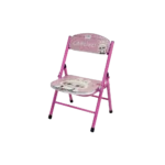 Kids folding labubu design pink table and chair set2