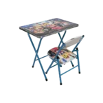 Kids folding ninjago design blue table and chair set