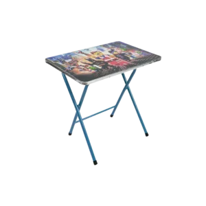 Kids folding ninjago design blue table and chair set1