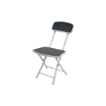 Kids folding ribbed design grey table and chair set2