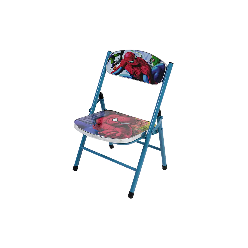 Kids-Folding-Spiderman-Design-Blue-Table-and-Chair-Set2 Kids folding spiderman design blue table and chair set2
