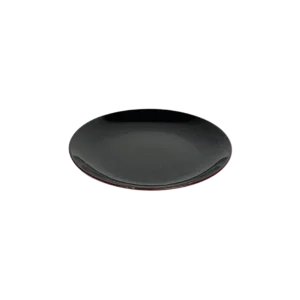 La table elegante porcelain 19.5cm black flat plate