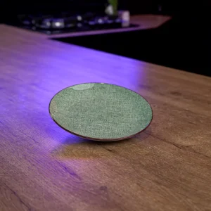 La table elegante porcelain 19.5cm green flat plate1