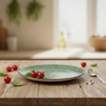 La-Table-Elegante-Porcelain-19.5cm-Green-Flat-Plate2 La table elegante porcelain 19.5cm green flat plate2